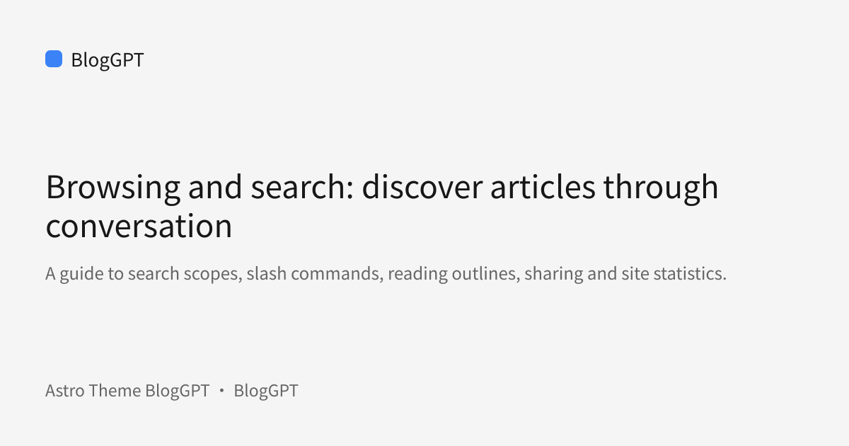 Share cover: Browsing and search: discover articles through conversation